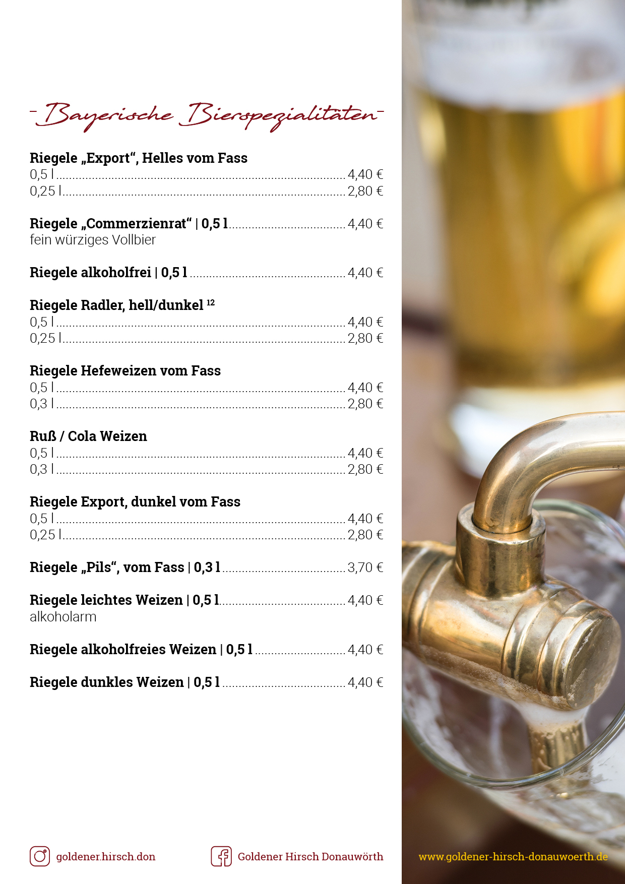 Goldener Hirsch: Gastronomie